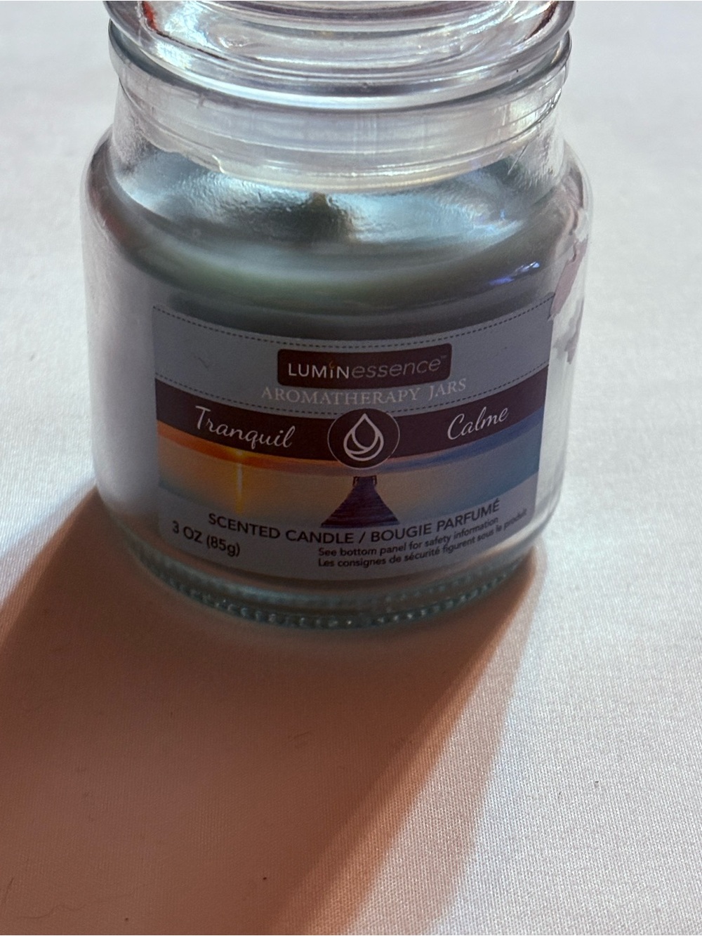 VEGAS_POSH 
Luminessence Tranquil Aromatherapy Jar Candle - Blue & White